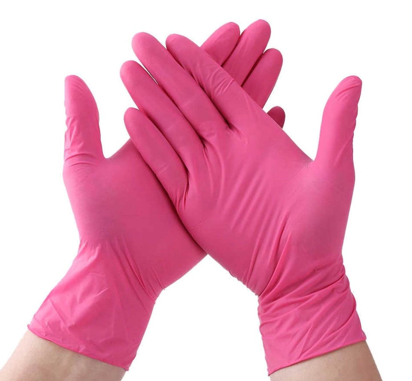 Guantes de Nitrilo Rosa Talla XS minimo 10 cajitas
