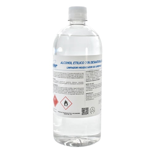 Alcohol etílico 70% desnaturalizado Winkler 1 litro desde 20 unidades